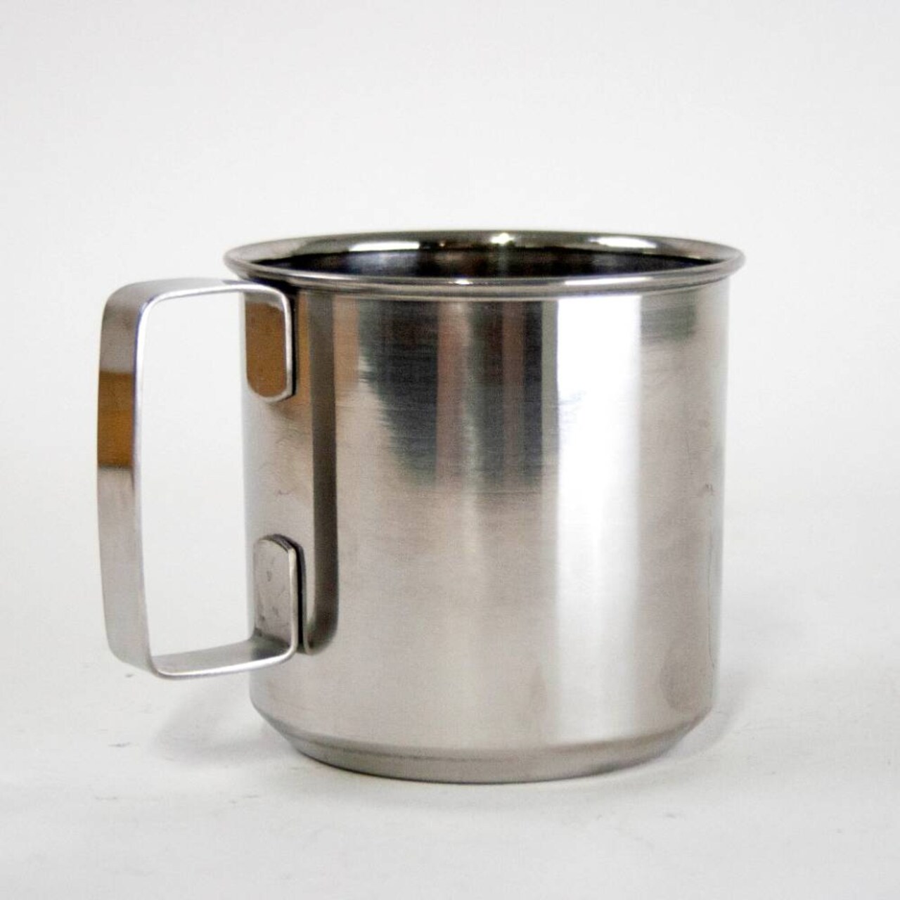 Sturdy Stainless Steel Lightweight Drinking Cup Mug with Handle 12 Fl Oz